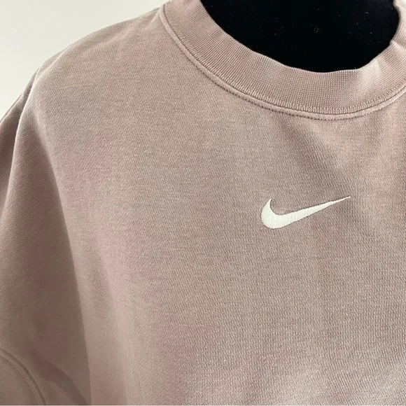 Nike Sportswear Phoenix Dusty Pink Crewneck Sweatshirt - Picture 7 of 11
